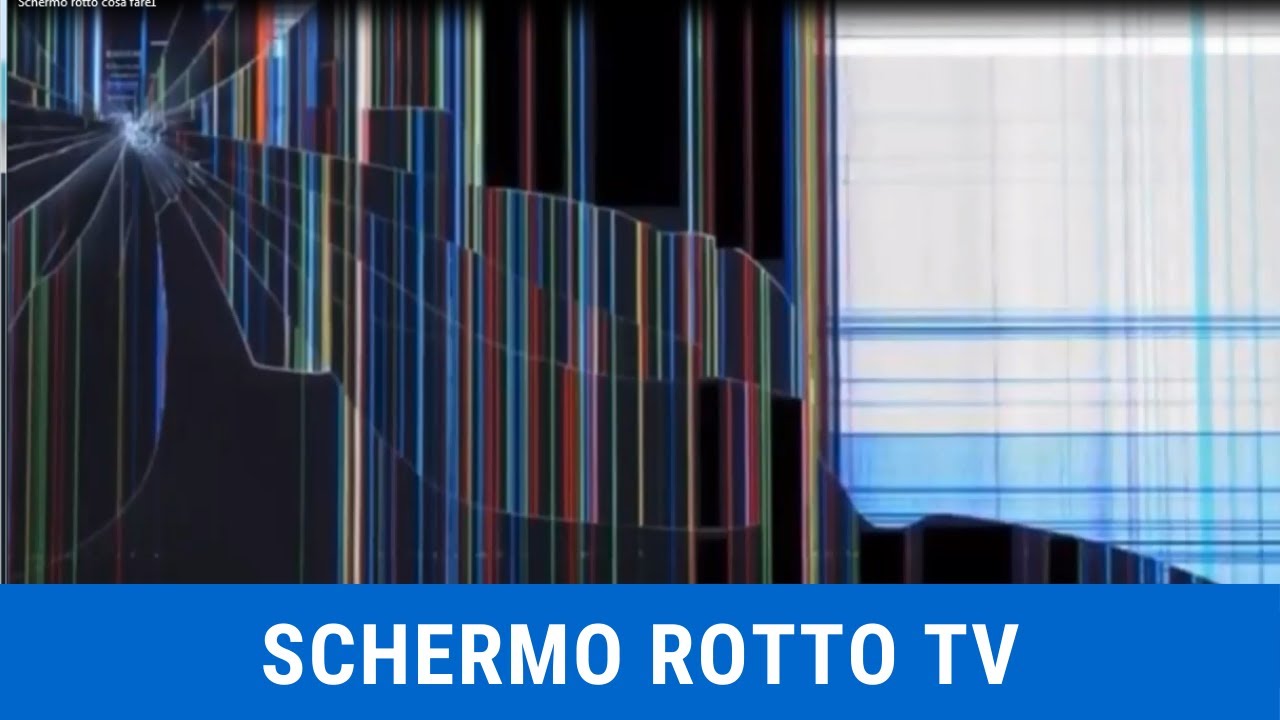 DISPLAY ROTTO TV COSA FARE? | 4 modi per provare a riparare la tv anche se  non sei esperto - YouTube