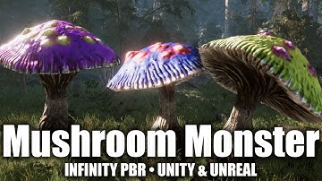 Mushroom Monster Character Pack for Unity & Unreal | Infinity PBR