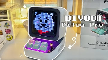 Divoom Ditoo-Pro Retro Pixel Art Bluetooth Speaker 🌈 Unboxing, Testing & Tutorial ❤︎ Emmy Lou