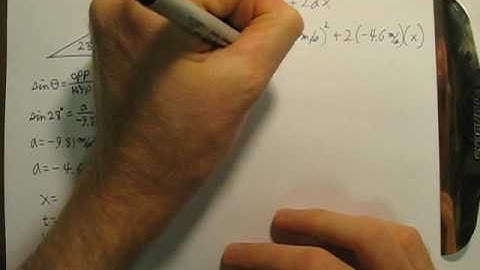 BMAPhysics 2L Using trigonometry to solve problems on an inclined plane.