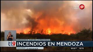 Incendios arrasan en Mendoza
