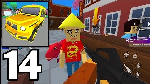 Gangs War Pixel Shooter Rp Game l Part 14 - Gameplay Walkthrough-Dinosaur Fighting Boy-(Android,IOS)