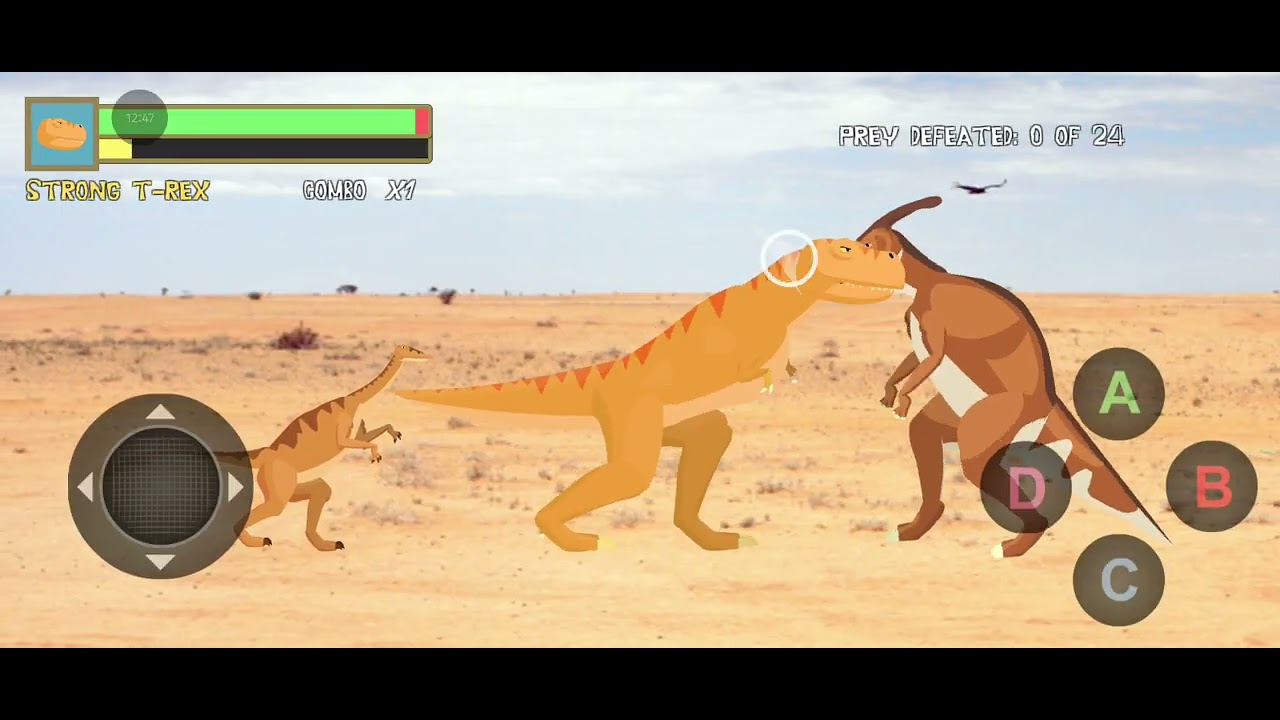 Tyrannosaurus Rex pelea contra Muchas especies de dinosaurios