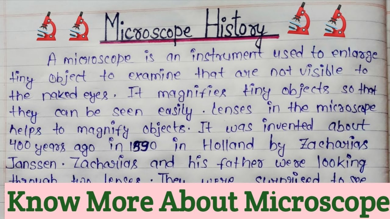 essay about history of microscope