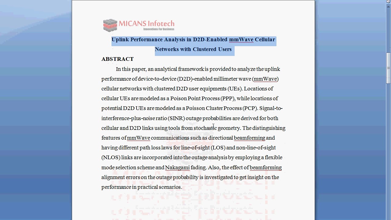 Uplink Performance Analysis in D2D Enabled mmWave Cellular Networks ...