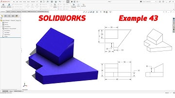 SolidWorks Tutorial – Example 43 | Simple 3D Modeling for Beginners