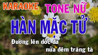 Hàn Mặc Tử Karaoke Tone Nữ Nhạc Sống - Phối Mới Dễ Hát - Nhật Nguyễn