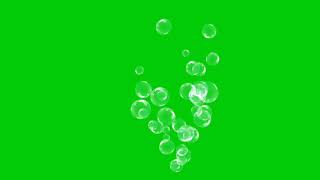 Fonds vert gratuit : bulles {5}