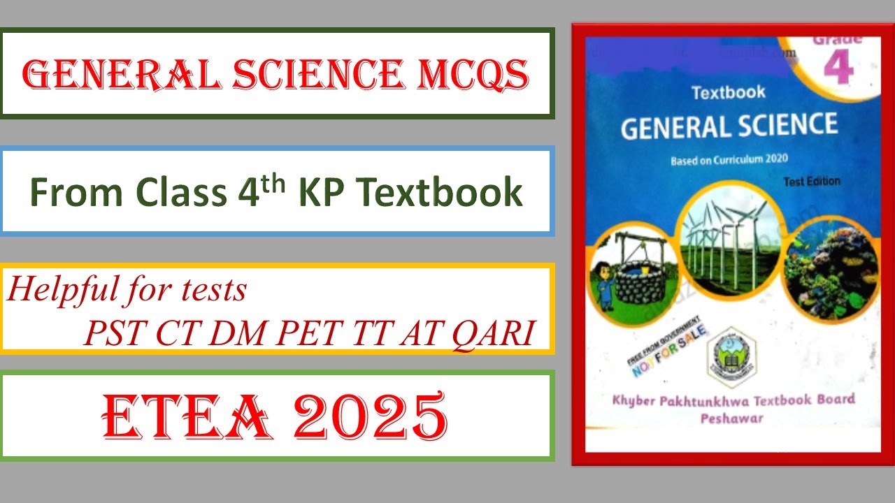 General Science MCQs From Class 4th Textbook||Class 4 Science MCQs ...