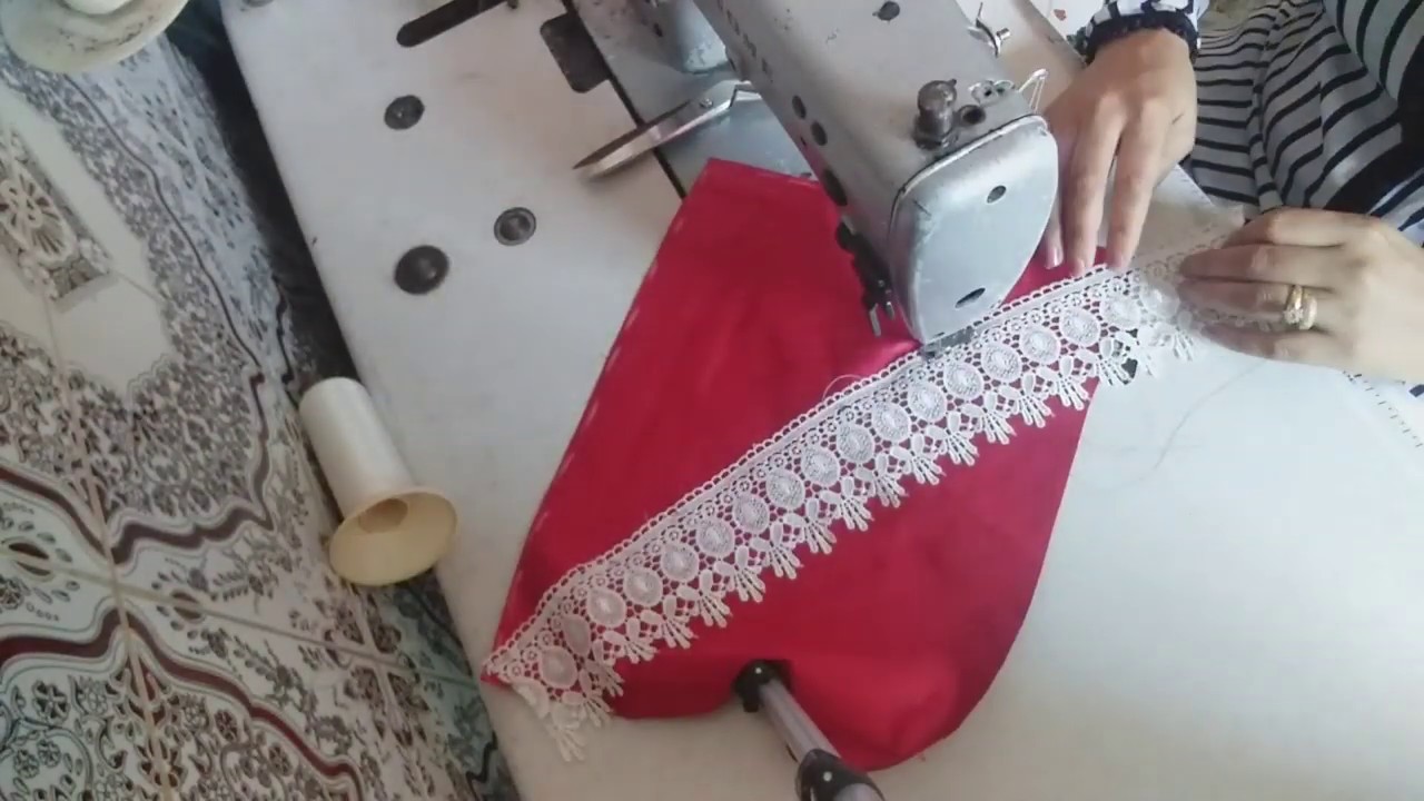 خياطة مفرش بلاطو شكل جديد وراقي #أكسسوارات المطبخ