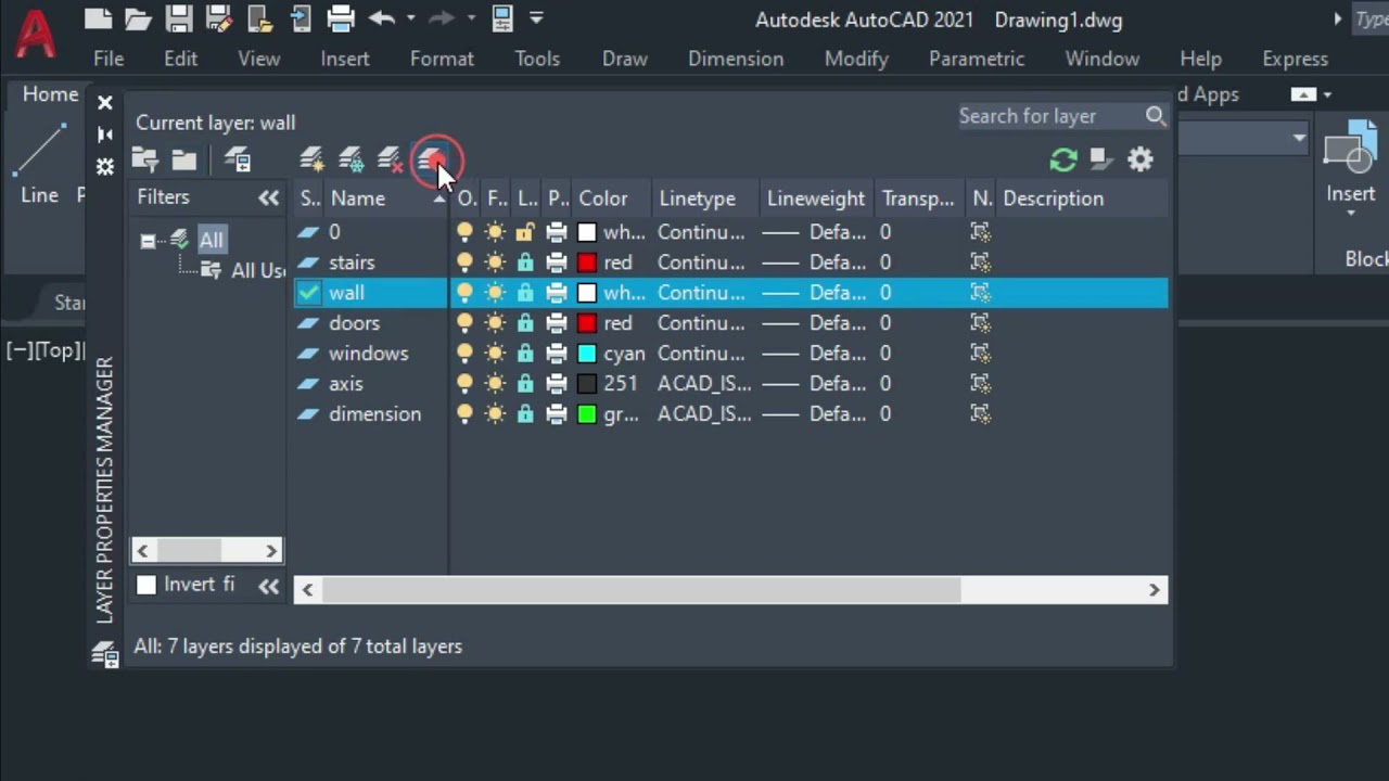 Autocad خطوات رسم مخطط معماري من الصفر إلى الإحتراف على برنامج الأوتوكاد 2021 ... جزء 1 من 2