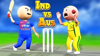 3D ANIM COMEDY - CRICKET || INDIA VS AUSTRALIA || 2ND ODI || LAST OVER