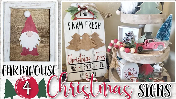 4 RUSTIC CHRISTMAS DIY'S | High End Farmhouse Christmas Decor | Dollar Tree DIY