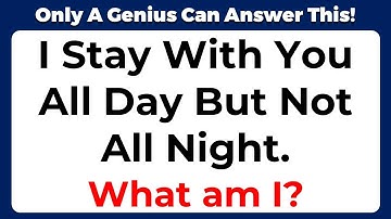 ONLY A GENIUS CAN ANSWER THESE 10 TRICKY RIDDLES | Riddles Quiz - Part 36