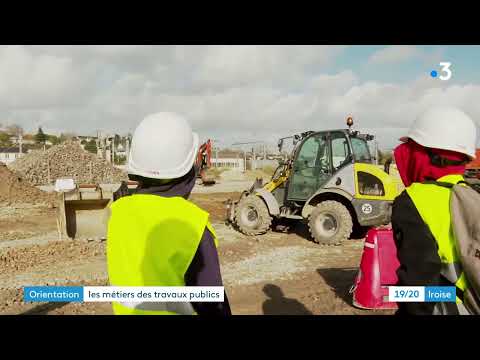 Gare-Parc : visite de chantier pour des collégiens quimpérois – Reportage France 3