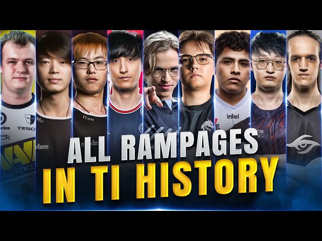 All Rampages on Dota 2 TI Playoffs History class=