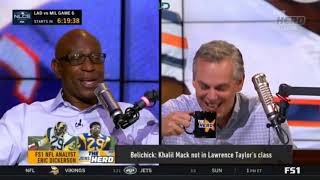Eric Dickerson says Belichick  Khalil Mack not in Lawrence Taylor's class   The Herd 10 19 18