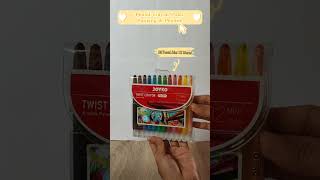 Pensil Krayon Putar Pendek Titi Screw TI-CP-12-12 pcs - Alat Tulis Gambar Oil Pastels Crayon Mini