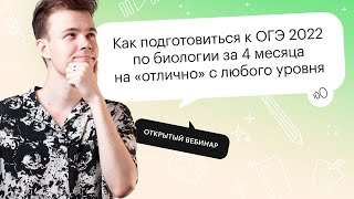 Как подготовиться к ОГЭ 2022 по биологии за 4 месяцев на 