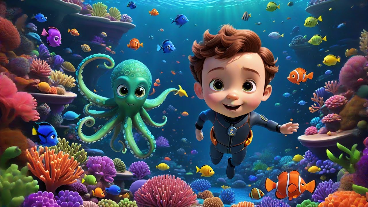 Octopus Dance | Fun Nursery Rhymes for Kids | Ocean Songs and Learning Videos