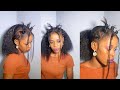 Easy and simple Hairstyle |Short Hair Chiney Bump// Protective Style