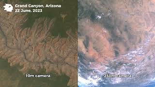 Dual-recording of the Grand Canyon from space | Earth From Space | Sen Satellite Video