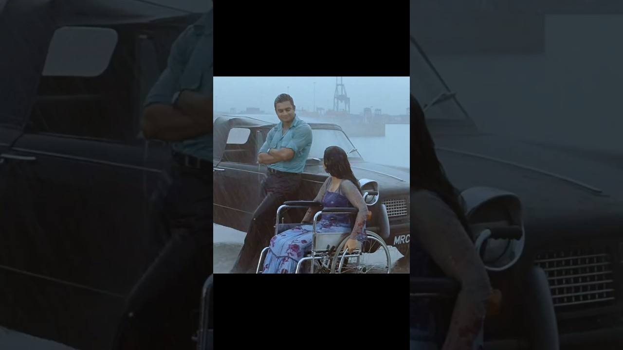 He stood beside her wheelchair like it was a throne, not a burden. 🌧️