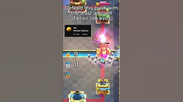 Can you defend this push with less elixir?💭 #clashroyale #supercell #gaming #elixir #strategy