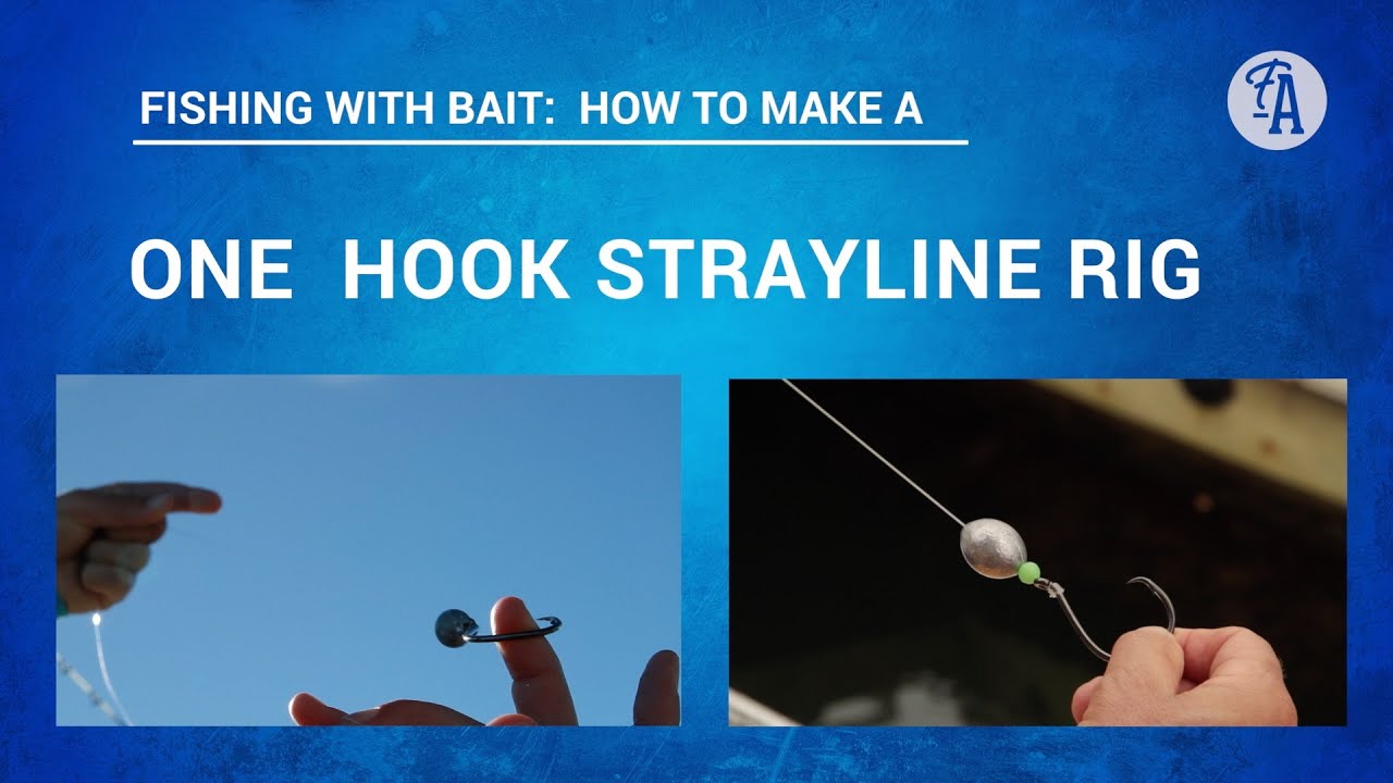 BAIT FISHING: How to make a one hook STRAYLINE rig to catch fish like  snapper, kahawai 