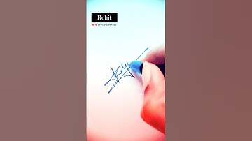 Sign of Rohit #shorts #autograph #signature #calligraphy #handwriting #satisfying #art #viral #love