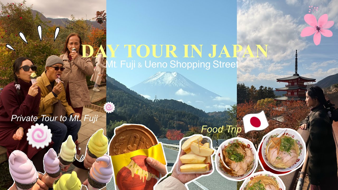 Places to Visit in Japan🇯🇵 Mt. Fuji, Ueno Park & Shopping Street+1000 YEN chocolates!