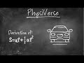Equation of velocity derivation.PhysiVerse.Md Shawon.