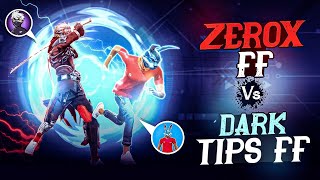 @ZeroxFF Vs DarkTips ff 🥵 When Two Mobile Legends Fight Against To Each Other ⁉️