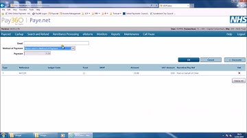 NHS Cash Payment through Pay360