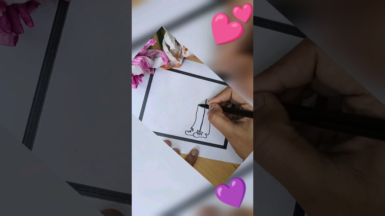 Father daughter art..💜💕 👨‍👧