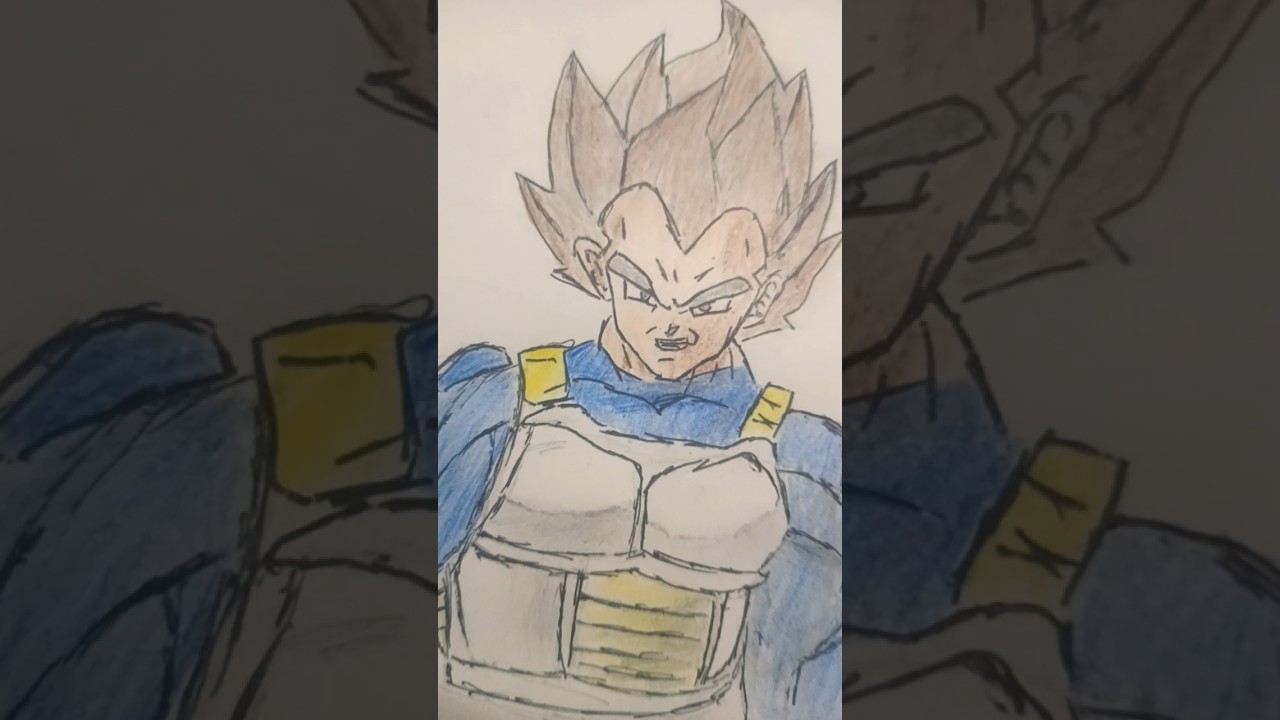 How I Drew VEGETA! (Prince of all Saiyans) 👑