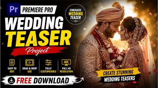New Wedding Teaser Premiere Pro Project 2026 | Wedding Teaser Project Free Download Editing House