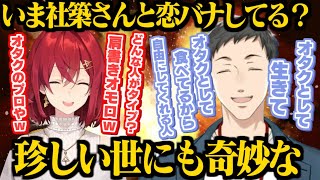 アンジュとの恋バナで「オタクくん」が全開になる社築【社築/アンジュ・カトリーナ/にじさんじ切り抜き】