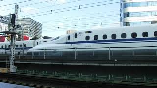 東海道・山陽新幹線ひかり651号新大阪行きN700A系651Aと東海道・山陽新幹線のぞみ26号東京行きN700A系26AG31がJR有楽町駅付近を走行!
