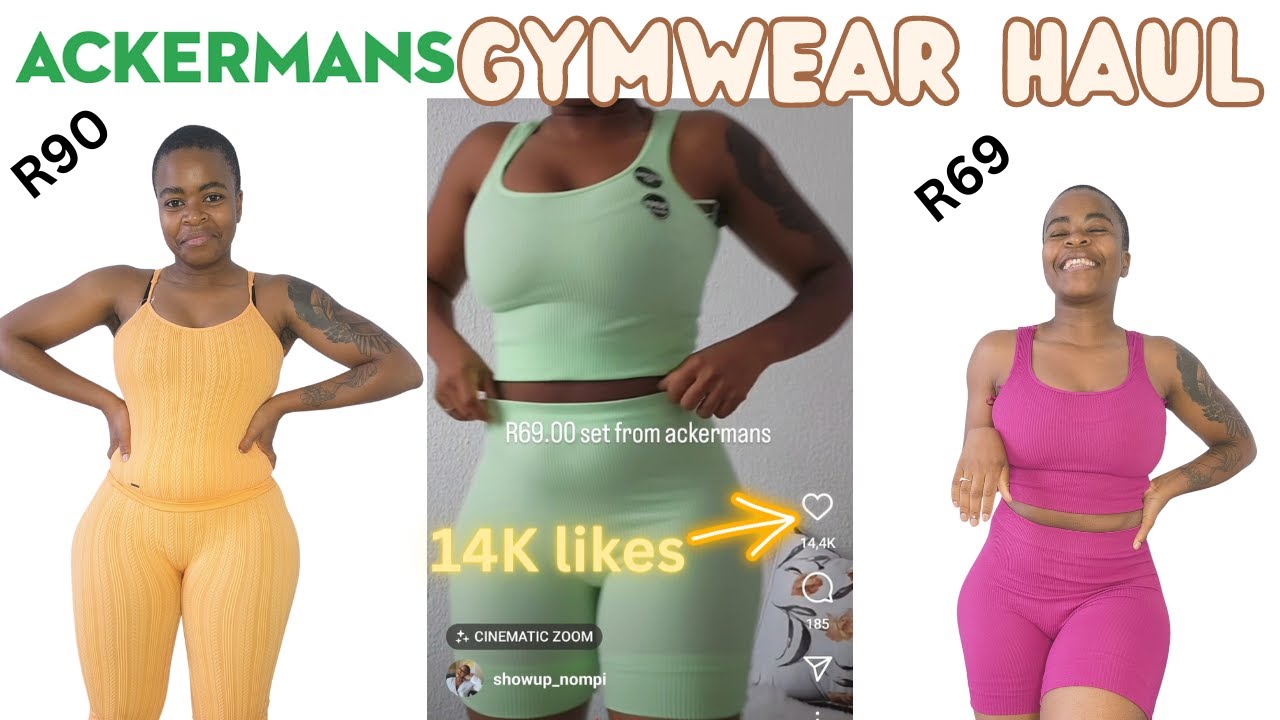 Unboxing a Gym Set for Under R70?!? My ackermans gymwear haul south