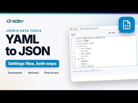YAML to JSON Converter Online: Change YAML to JSON and JSON to YAML (Every Feature)