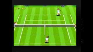 Super Tennis (SNES) - Multiplayer Match #2 - Singles screenshot 3