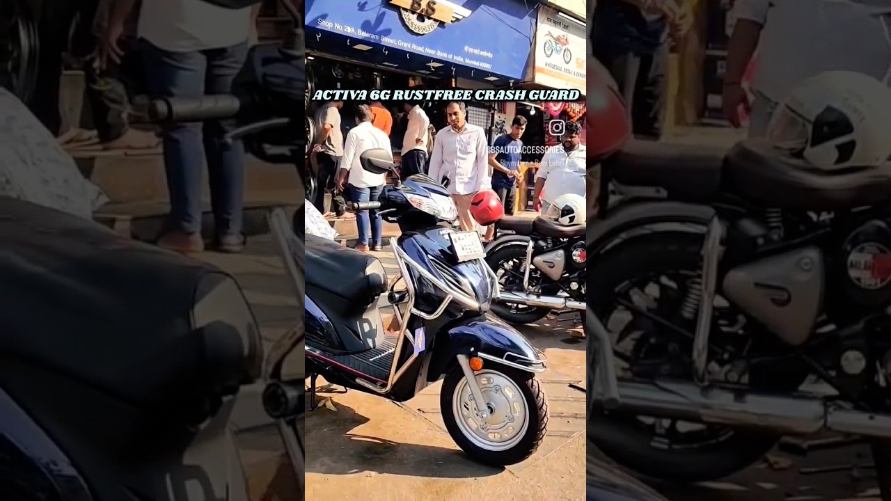 Honda Activa 6g Crash Guard Stainless Steel Rustfree Product. 