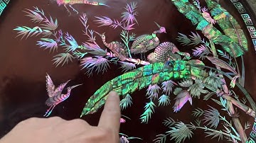 Giao liu 2chiếc đĩa khảm ốc Singapore chỉ có 7 triệu một cái thôi ạ