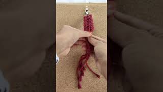 #Handmade How to make a Macrame Mermaid Tail keychain 隆‍♀️ Now available in our