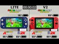 Battery Life of Mario Golf: Super Rush on Nintendo Switch LITE and V2