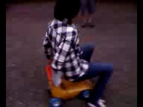 kristin riding pauls tricycle