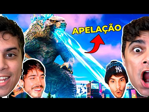 eu virei o GODZILLA no FORTNITE e é muito APELÃO