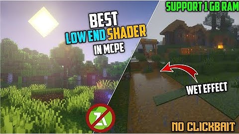 minecraft shaders 1.20 android || best shaders for minecraft pe low end || Minecraft pocket edition