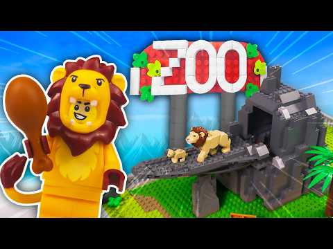 YouTube thumbnail: I Built a GIANT LEGO Zoo